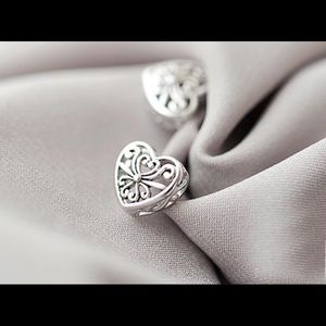 Sterling Silver Heart Earrings